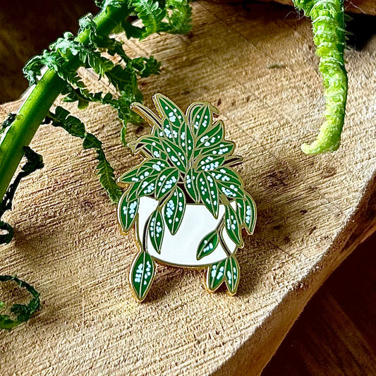 Silver Pothos Pin