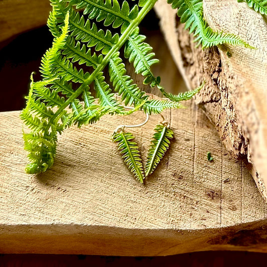 Fern Enamel Earrings