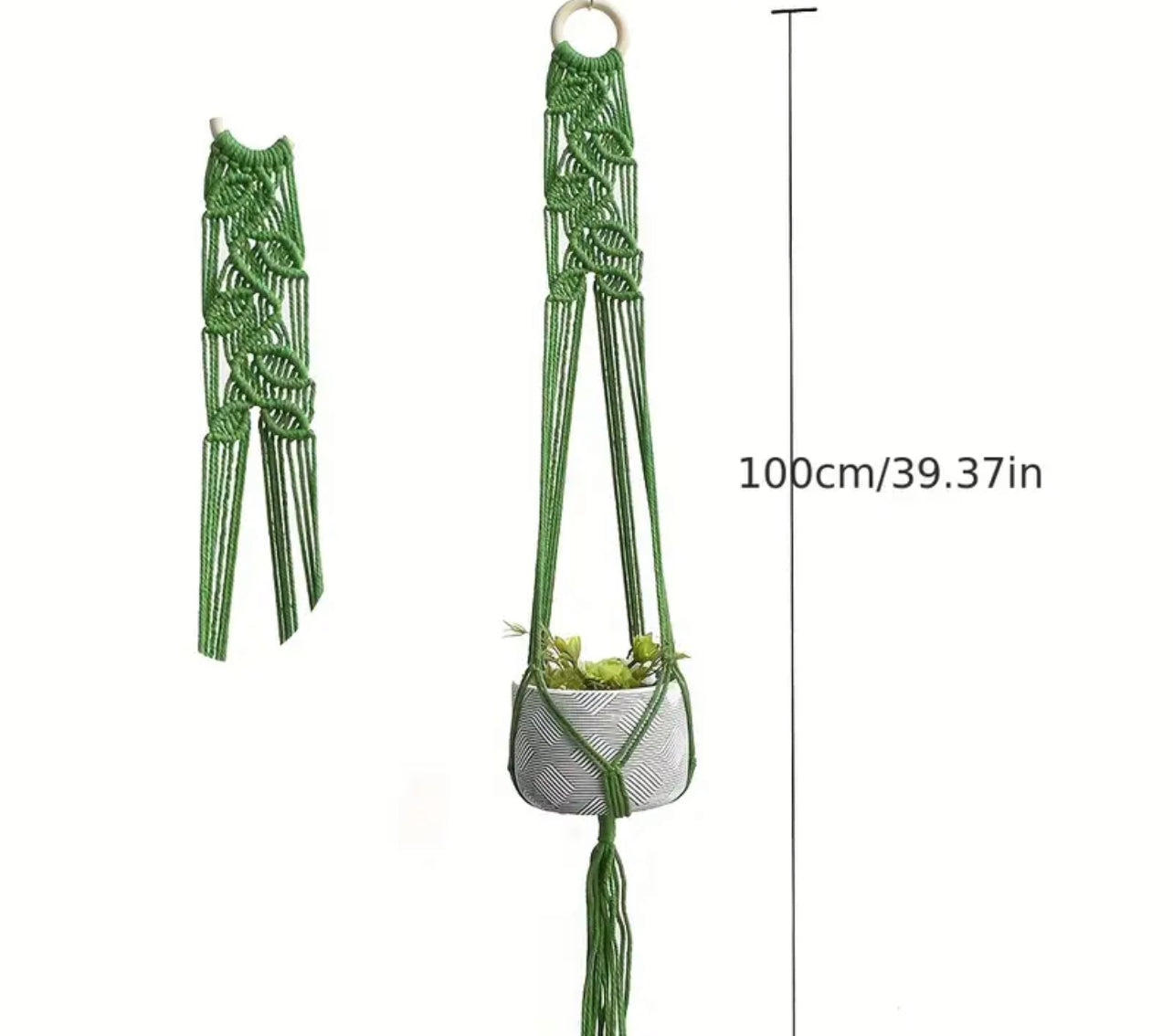 Woven Macrame Plant Hanger